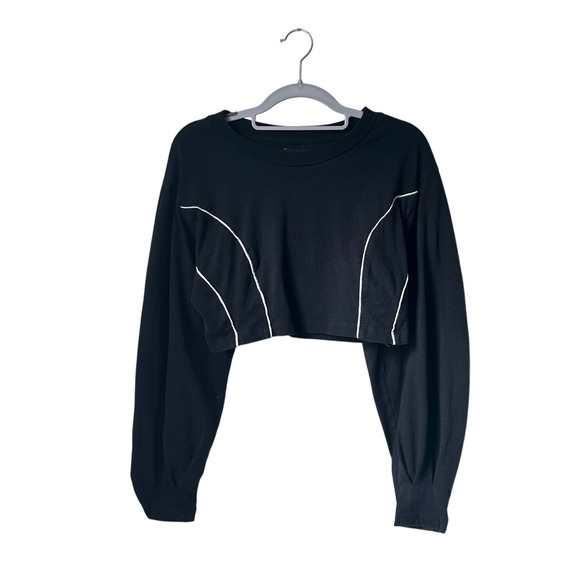 Black Urban Outfitters Cropped Long Sleeve - Medium - Picture 1 of 4